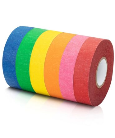 Colored Masking Tape Set 6 Rolls