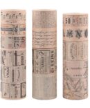 Vintage Washi Tape Set 12 Rolls