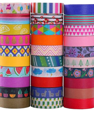 Colorful Floral Washi Tape Set 30 Rolls